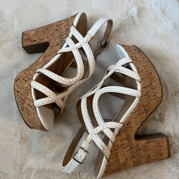 Sun Stone cork platform sandals - Picture 4 of 9